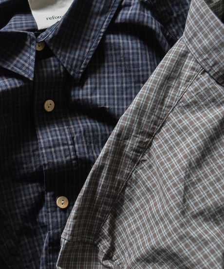 refomed WRIST WIDE  SHIRT "CHECK"