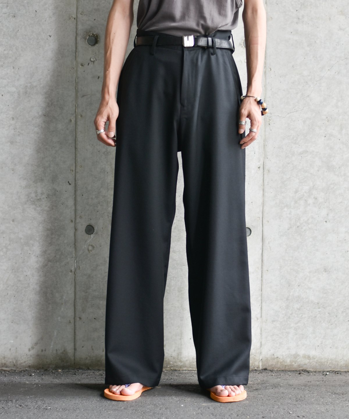 パンツ NAKEDGAUGE/WOOL GABARDINE ASHLEY SLACKS nakedgauge WOOL GABARDINE ASHLEY SLACKS | 45do
