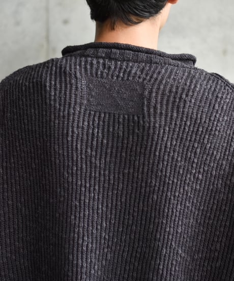 nakedgauge COTTON LINEN LOOSE FIT SWEATER
