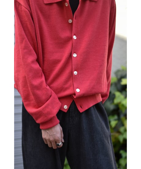 "Exclusive" ANDER  KNIT SHIRT CARDIGAN