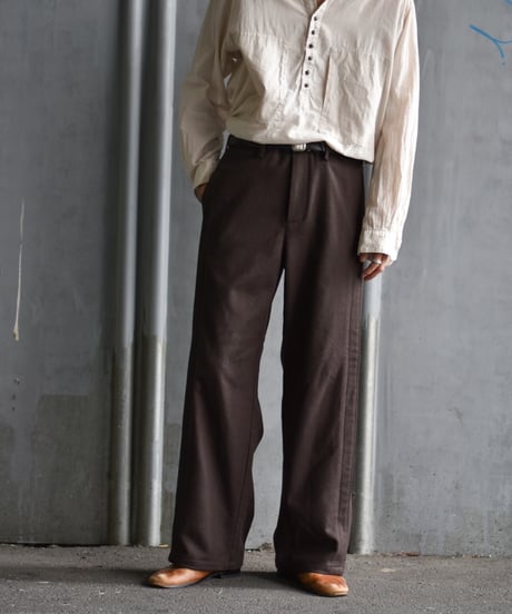 【LAST1】STEAF  LEAVE TUCK PANTS