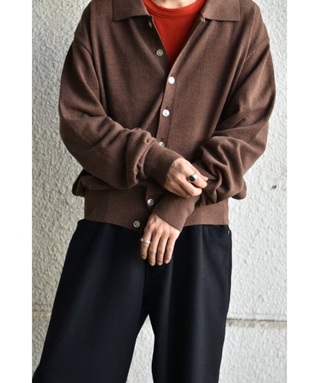 "Exclusive" ANDER  KNIT SHIRT CARDIGAN