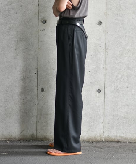 【LAST1】nakedgauge  WOOL GABARDINE ASHLEY SLACKS