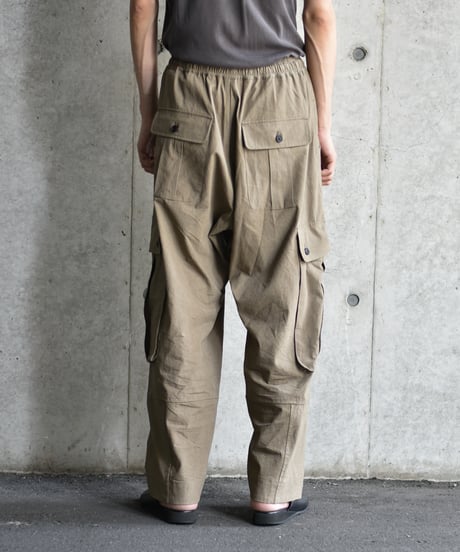【LAST1】O project CARGO TROUSERS/SUNDRYED COTTON SATIN