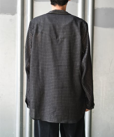saby LAPEL SHIRTS - Bishu Japan wool Plaid FAB -