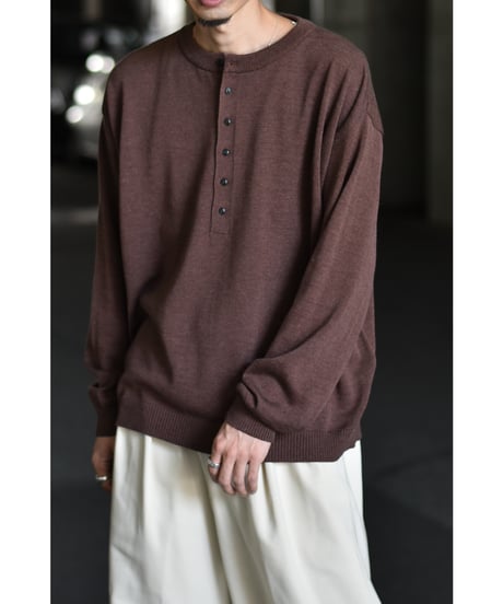 "Exclusive"ANDER HENLY NECK KNIT