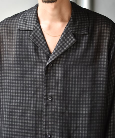 saby LAPEL SHIRTS - Bishu Japan wool Plaid FAB -