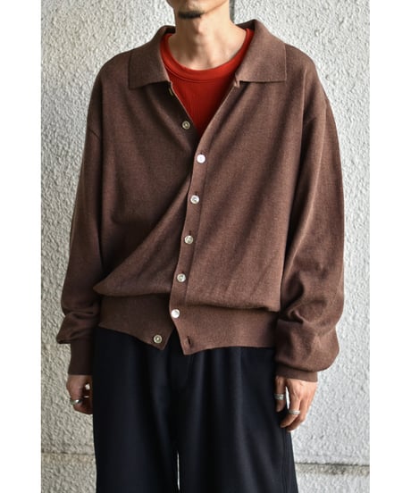 "Exclusive" ANDER  KNIT SHIRT CARDIGAN