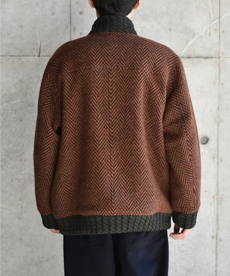 【LAST1】Gorsch the merry coachman Dynamic Herringbone Wool Blouson