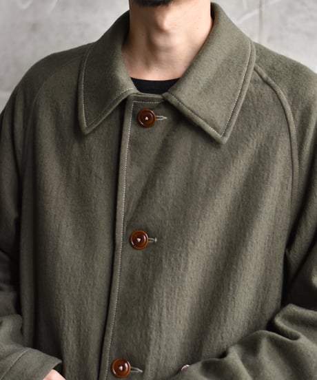 SHUREN BRUSHED COTTON WOOL TWILL COAT