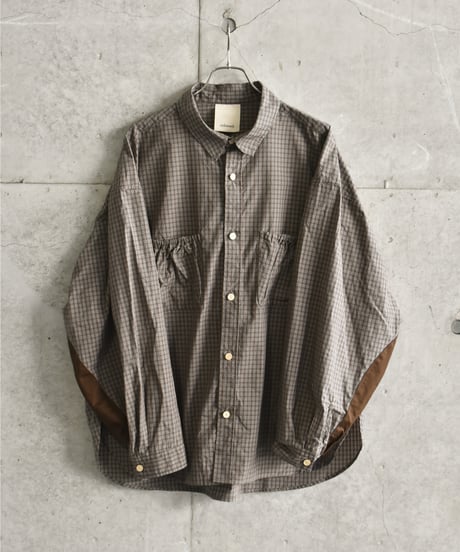 refomed WRIST WIDE  SHIRT "CHECK"