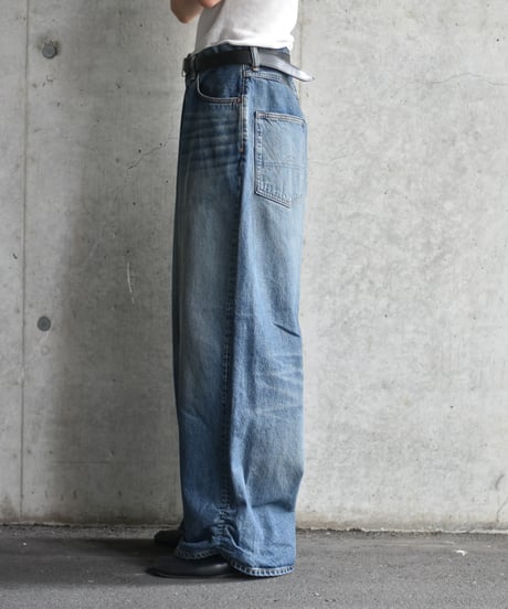 refomed FRESH MAN DENIM WIDE PANTS by EDWIN "USED"