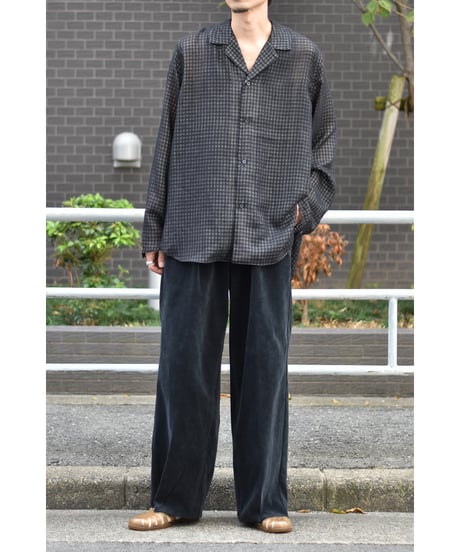 saby LAPEL SHIRTS - Bishu Japan wool Plaid FAB -