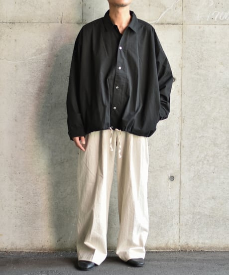yose Drawstring Shirt -deadstock fabric- 【M】