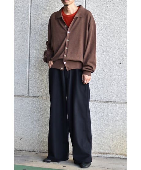 "Exclusive" ANDER  KNIT SHIRT CARDIGAN