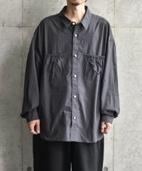 refomed WRIST WIDE  SHIRT "CHECK"