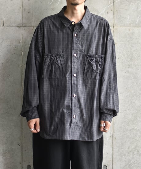 refomed WRIST WIDE  SHIRT "CHECK"