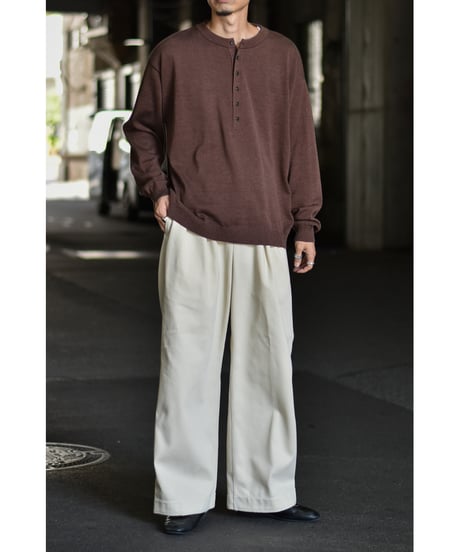 "Exclusive"ANDER HENLY NECK KNIT