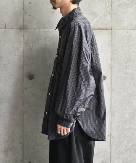 refomed WRIST WIDE  SHIRT "CHECK"