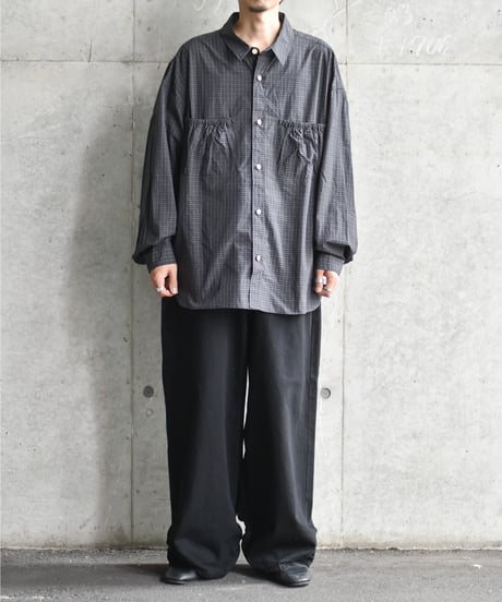refomed WRIST WIDE  SHIRT "CHECK"