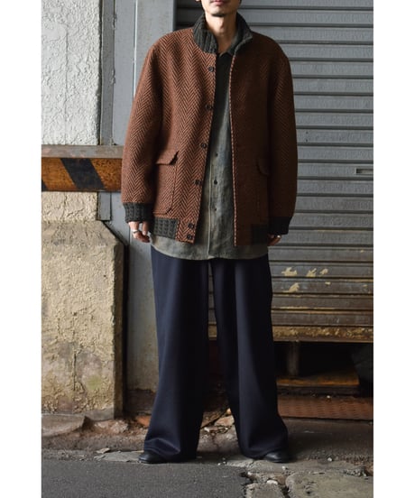 【LAST1】Gorsch the merry coachman Dynamic Herringbone Wool Blouson