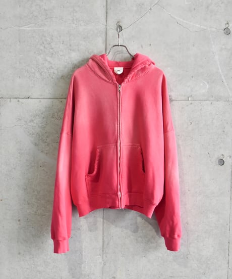 【LAST1】MOOJI MOOJI OVERSIZE ZIP UP HOODIE AGED