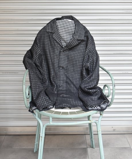 saby LAPEL SHIRTS - Bishu Japan wool Plaid FAB -
