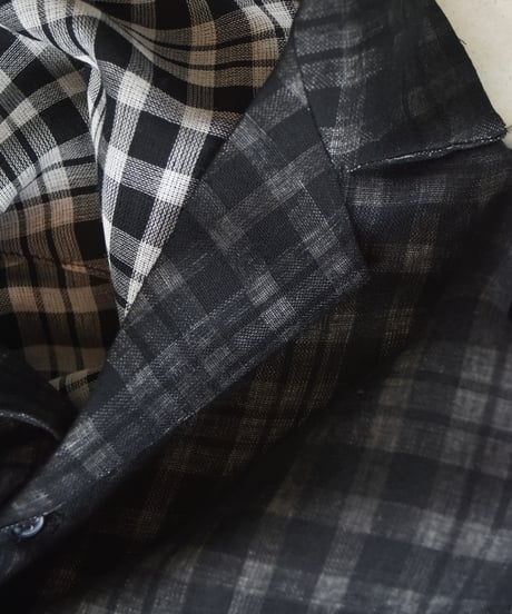 saby LAPEL SHIRTS - Bishu Japan wool Plaid FAB -