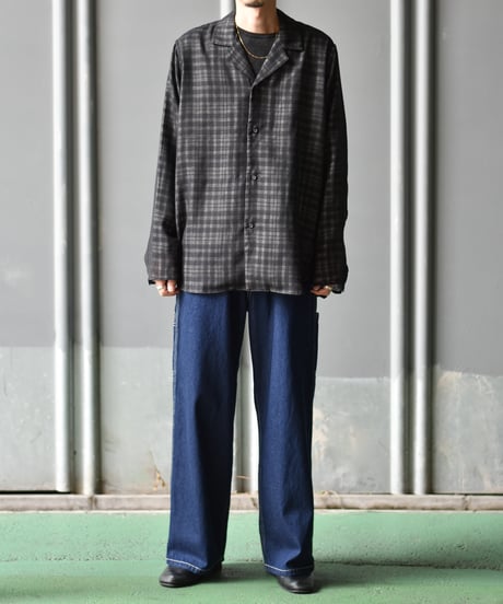 saby LAPEL SHIRTS - Bishu Japan wool Plaid FAB -