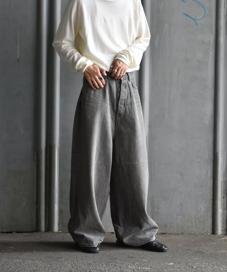 refomed FRESH MAN DENIM WIDE PANTS by EDWIN "STRIPE"