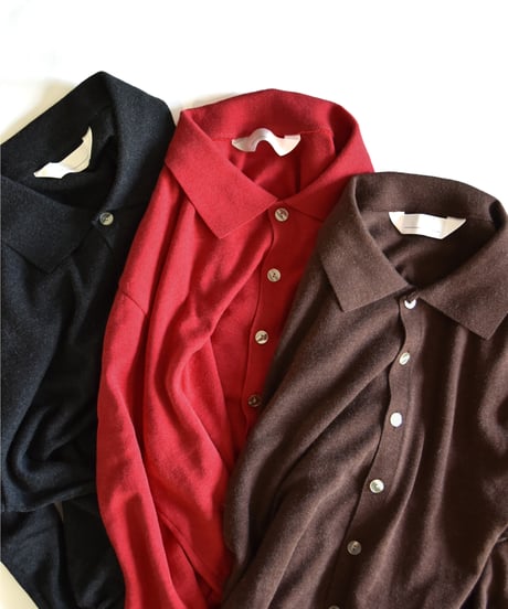 "Exclusive" ANDER  KNIT SHIRT CARDIGAN