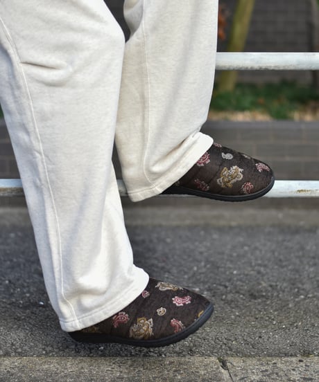 SUBU x superNova. - Velvet Jacquard /Brown paisley