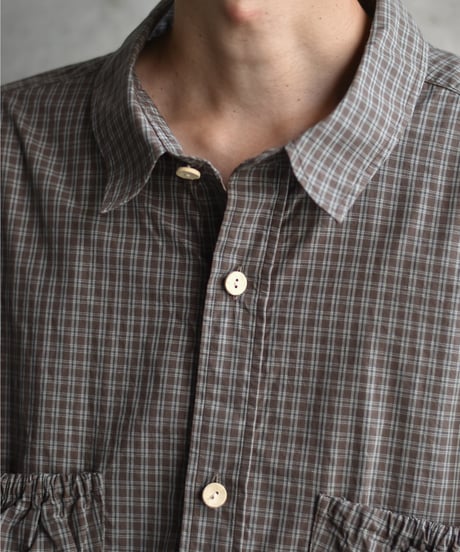 refomed WRIST WIDE  SHIRT "CHECK"