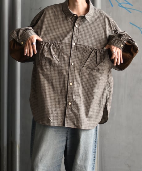 refomed WRIST WIDE  SHIRT "CHECK"