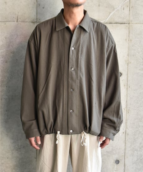 yose Drawstring Shirt -deadstock fabric- 【I】