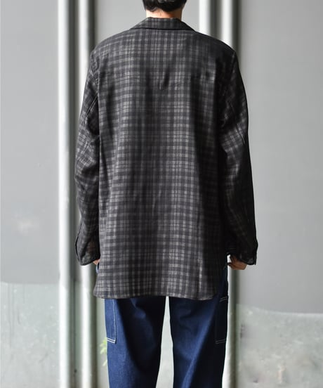 saby LAPEL SHIRTS - Bishu Japan wool Plaid FAB -
