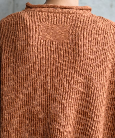 nakedgauge COTTON LINEN LOOSE FIT SWEATER