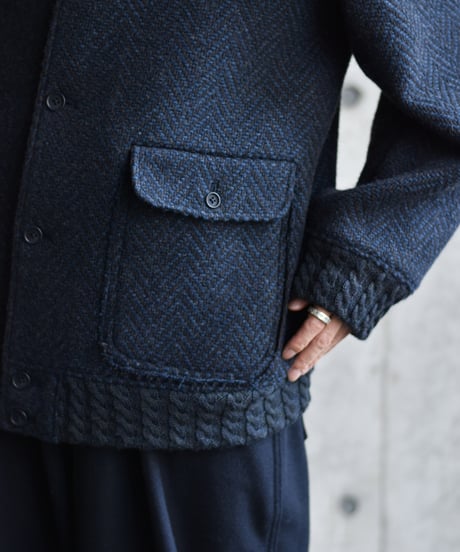 【LAST1】Gorsch the merry coachman Dynamic Herringbone Wool Blouson