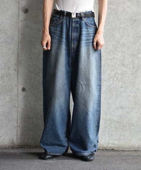 refomed FRESH MAN DENIM WIDE PANTS by EDWIN "USED"