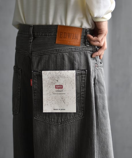 refomed FRESH MAN DENIM WIDE PANTS by EDWIN "STRIPE"