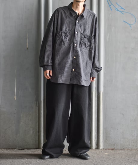 refomed WRIST WIDE  SHIRT "CHECK"