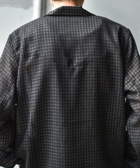 saby LAPEL SHIRTS - Bishu Japan wool Plaid FAB -