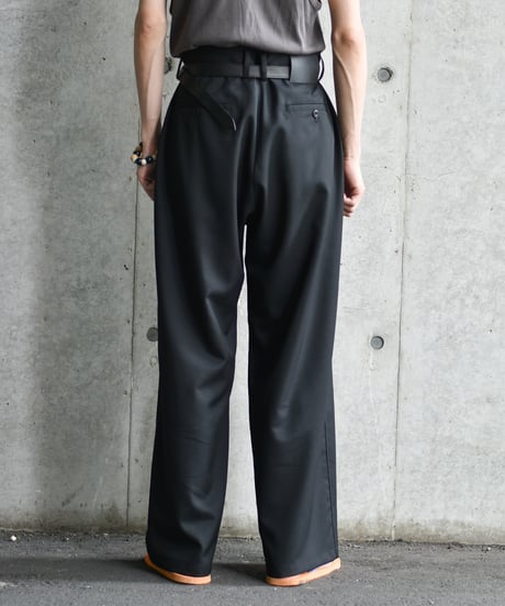 【LAST1】nakedgauge  WOOL GABARDINE ASHLEY SLACKS