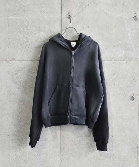 【LAST1】MOOJI MOOJI OVERSIZE ZIP UP HOODIE AGED