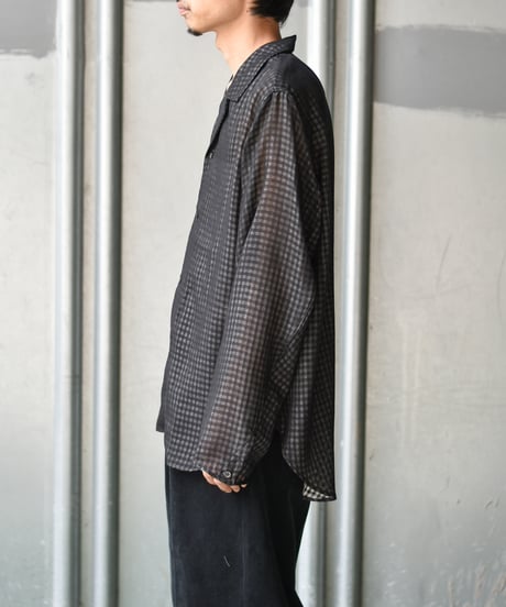 saby LAPEL SHIRTS - Bishu Japan wool Plaid FAB -