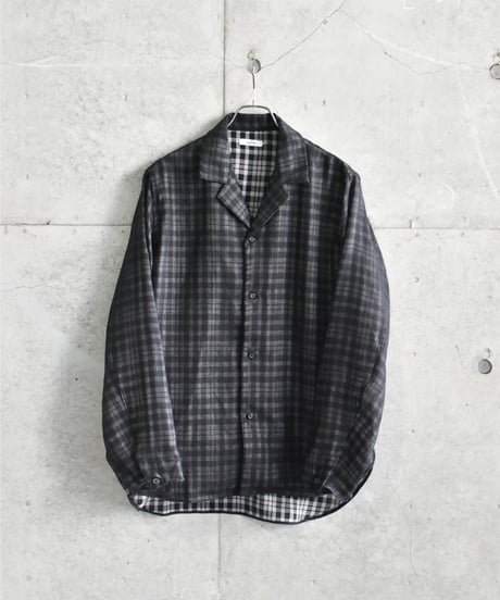 saby LAPEL SHIRTS - Bishu Japan wool Plaid FAB -