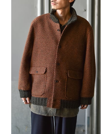 【LAST1】Gorsch the merry coachman Dynamic Herringbone Wool Blouson