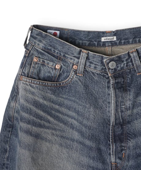 refomed FRESH MAN DENIM WIDE PANTS by EDWIN "USED"