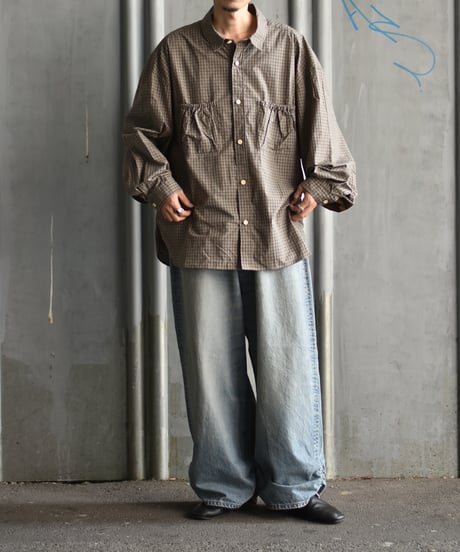 refomed WRIST WIDE  SHIRT "CHECK"