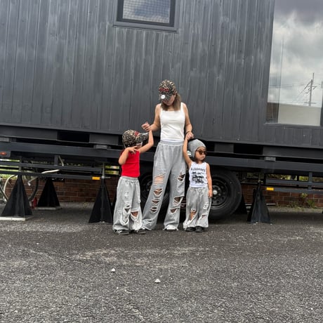 【即納】damage sweat pants ～mom～